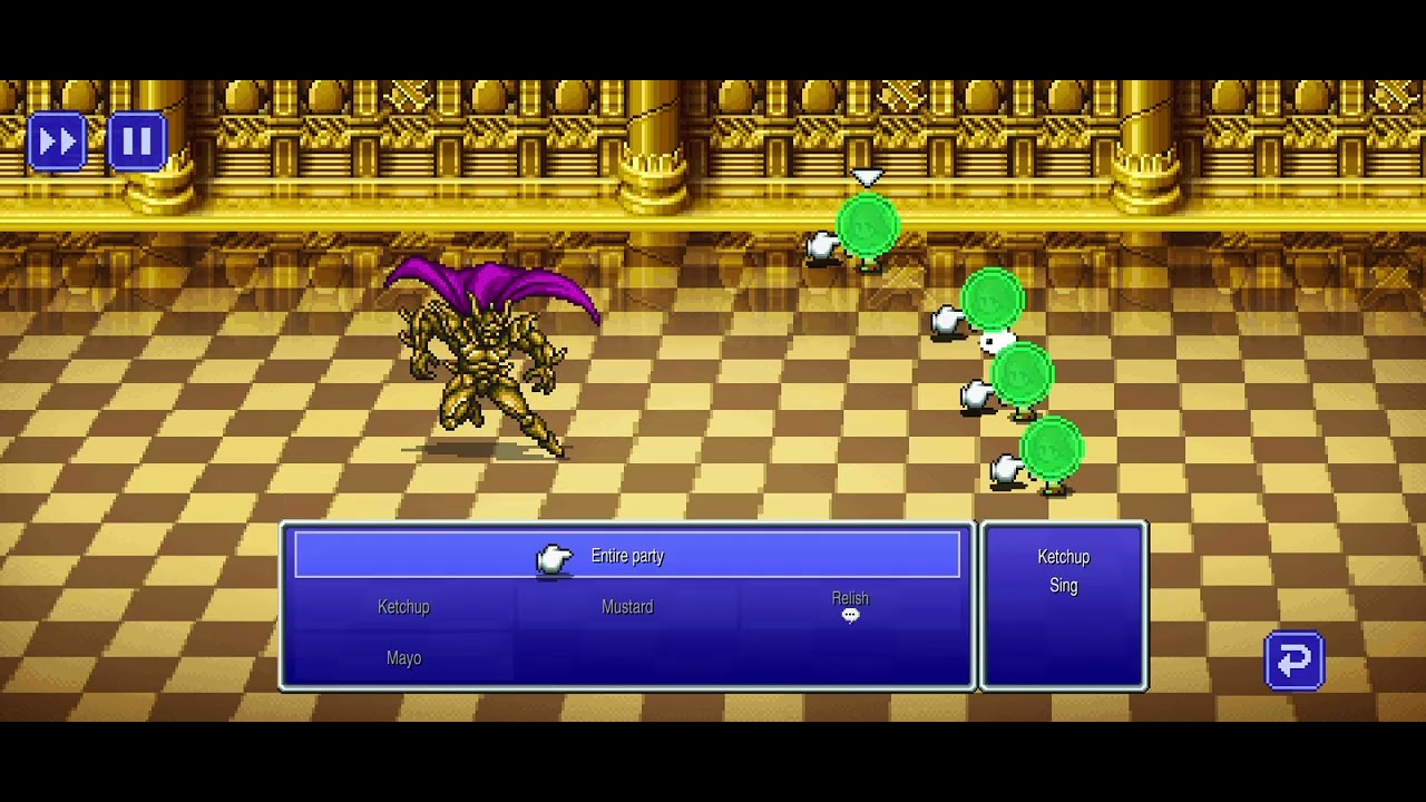 FF3 Pixel Remaster: Goldor defeated with 4 Bards
