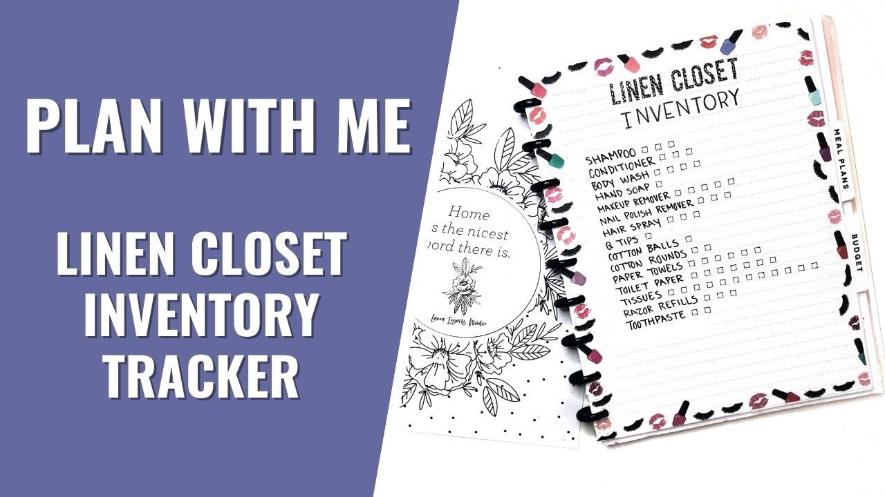 PLAN WITH ME | TRACKING MY HOME INVENTORY
