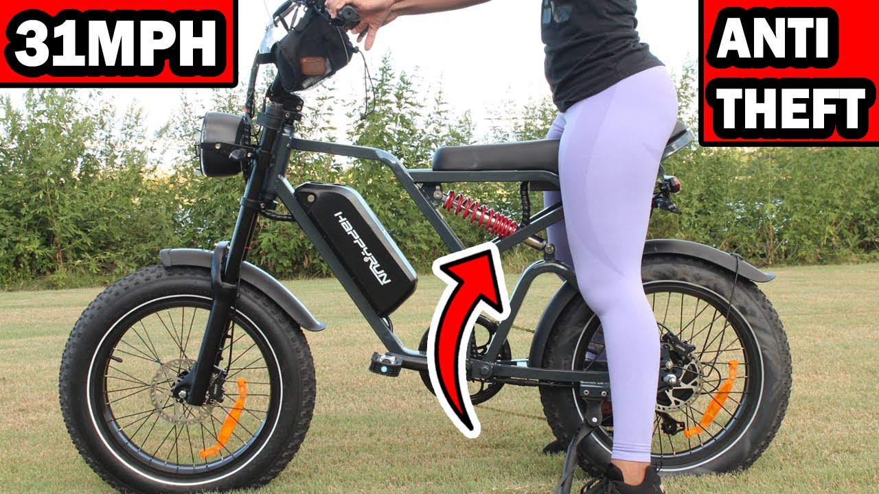 BEST CHEAP FAST EBike Moped? 2024 HappyRun G60 Pro Electric Bike Review 31 MPH FULL SUSPENSION
