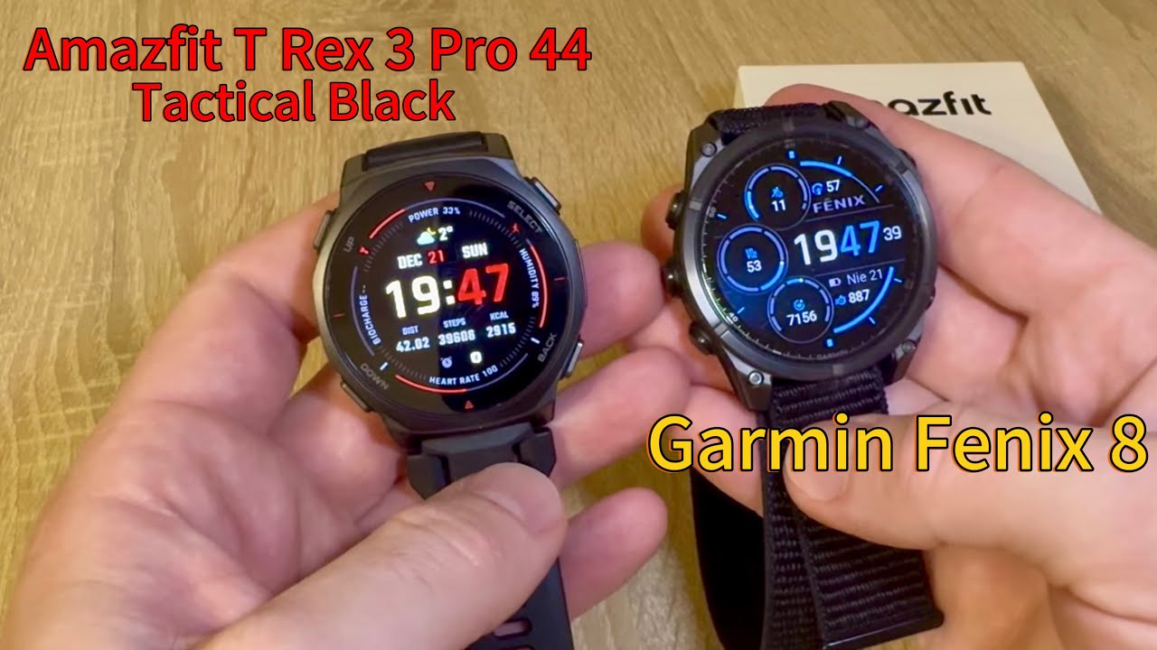Amazfit T Rex 3 Pro 44 Tactical Black - na taki zegarek czekałem! 👌