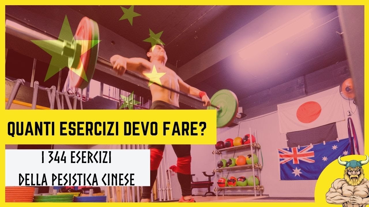 Quanti esercizi in una scheda? I 344 esercizi della pesistica cinese