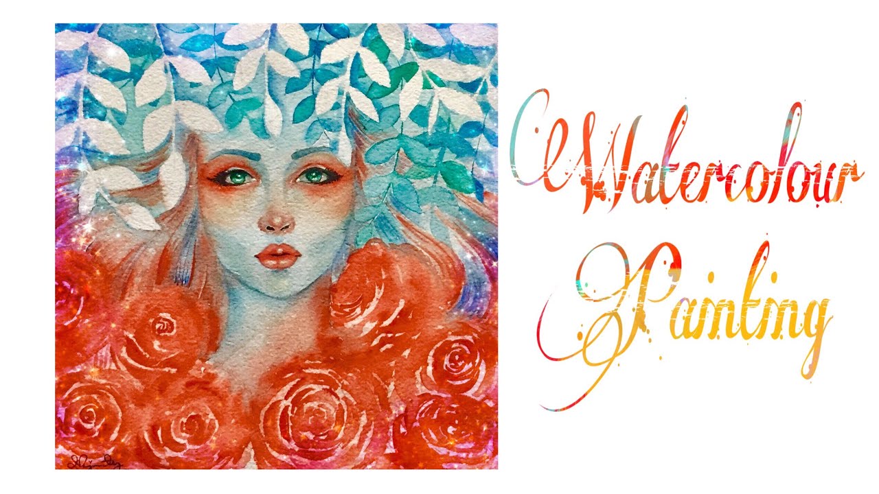 Fantasy Girl Watercolour Painting || Time Lapse || Twilight Time Art