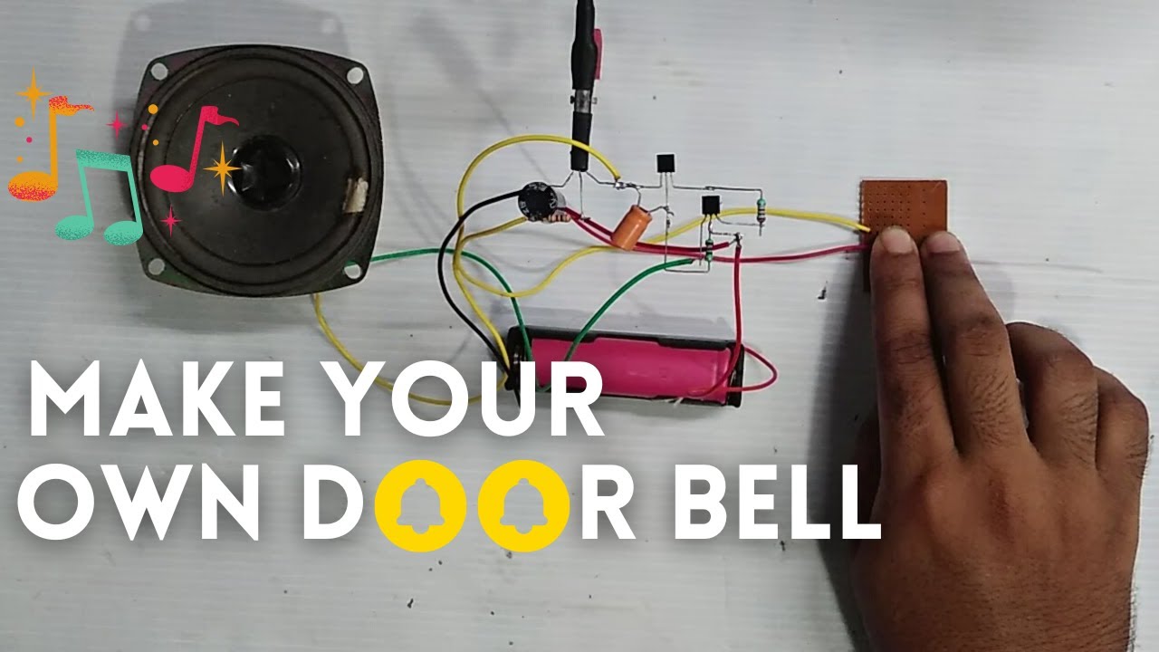 how to make musical door bell & calling bell
