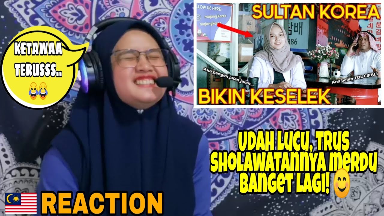 REAKSI CEWEK MALAYSIA 🇲🇾 LIHAT PRANK SHOLAWAT SULTAN KOREA! KETAWA TERUSS!