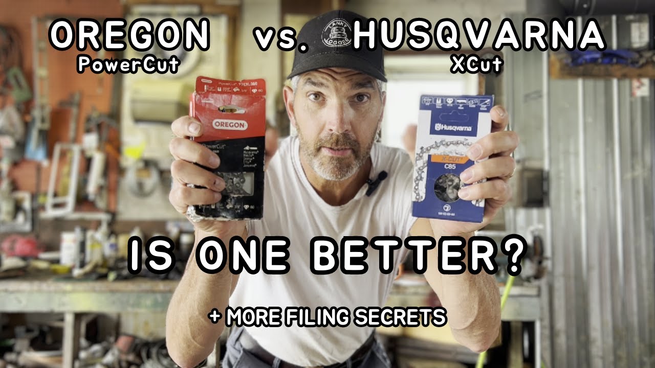 Oregon PowerCut против Husqvarna XCut | SSWM // Заточка бензопилы для повышения производительности