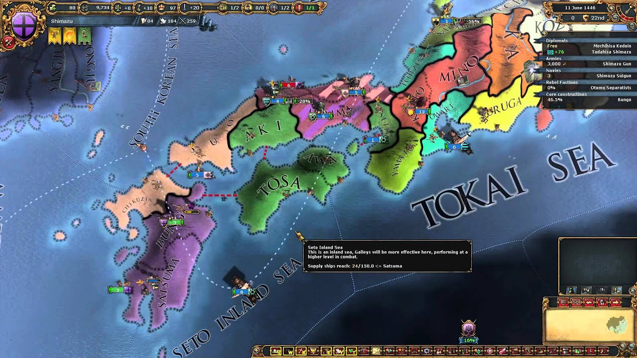 Shimazu (Ironman) EU4 Common Sense Ep1 - A New Campaign
