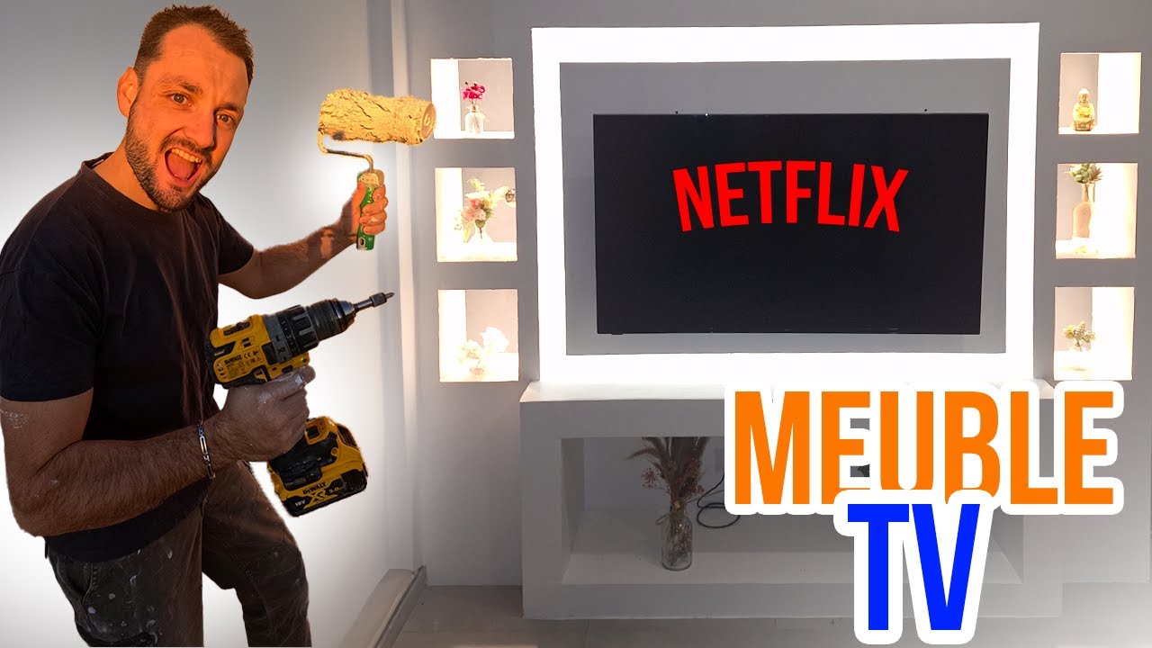 Je fabrique un Meuble TV en Placo !