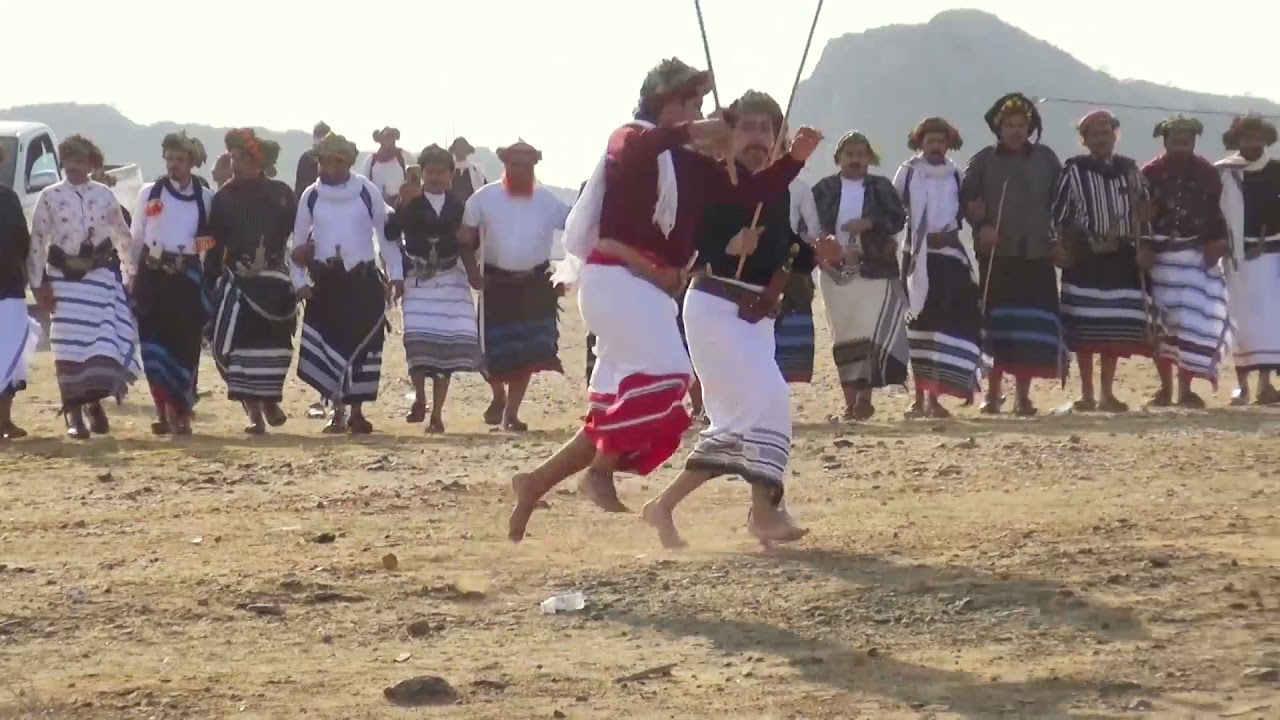 حفل استقبال قبيله ال مشحنه وعموم قبائل الريث عامه لقبائل بني مغيد  من عسير بمناسبه سماويه