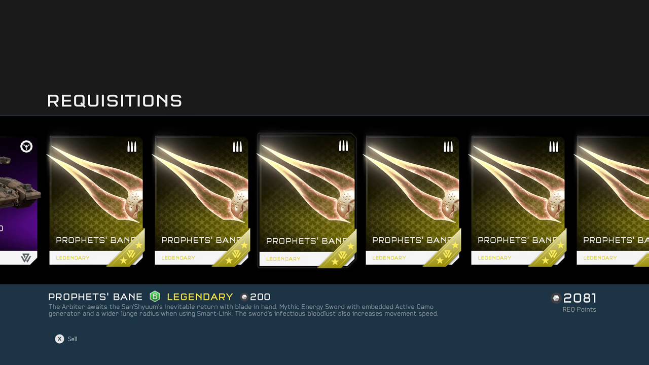 Prophet's Bane Mythic Req Pack Opening Halo 5