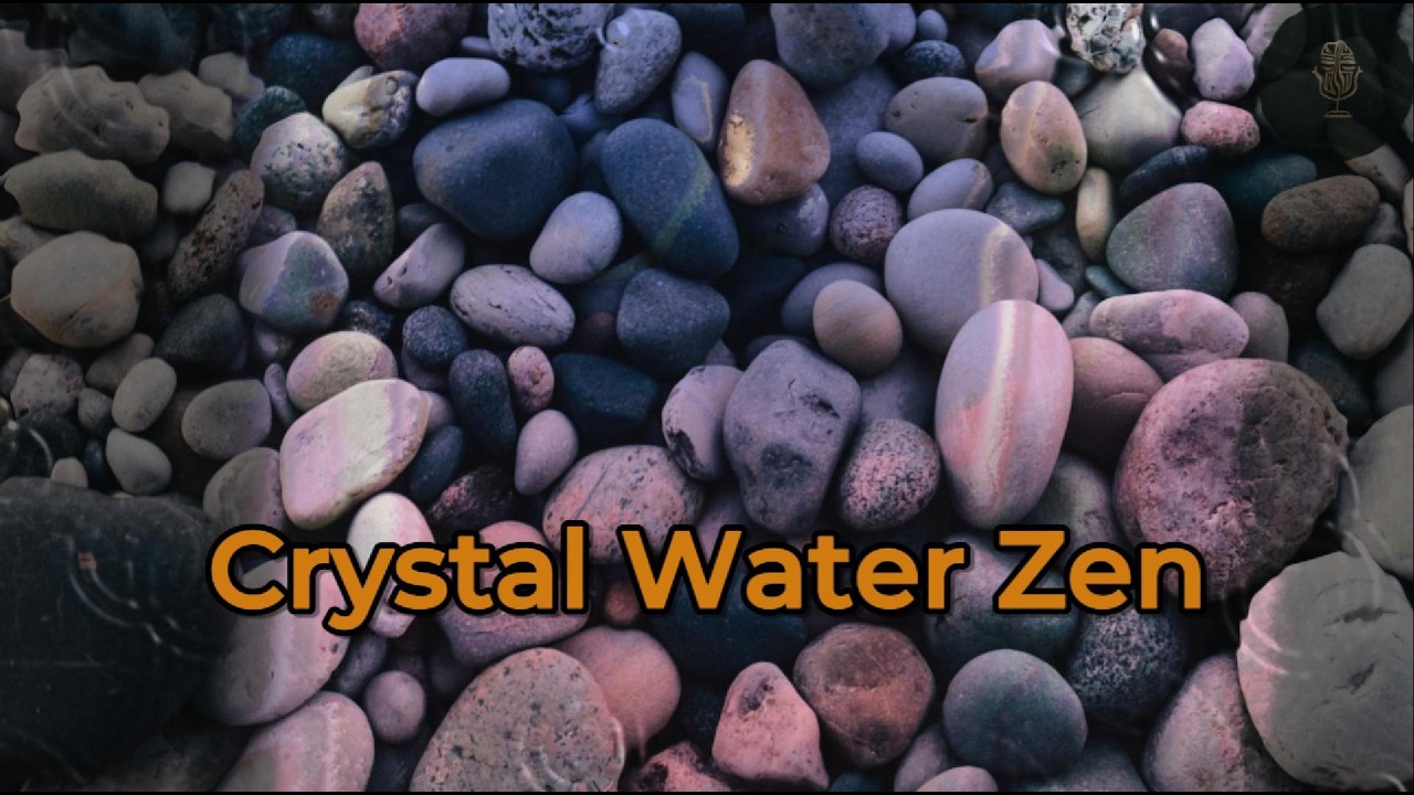 Crystal Water Zen 💎 Solo Kalimba & Gentle Waves | Clear Mind Ambience for Sleep (2 Hours)
