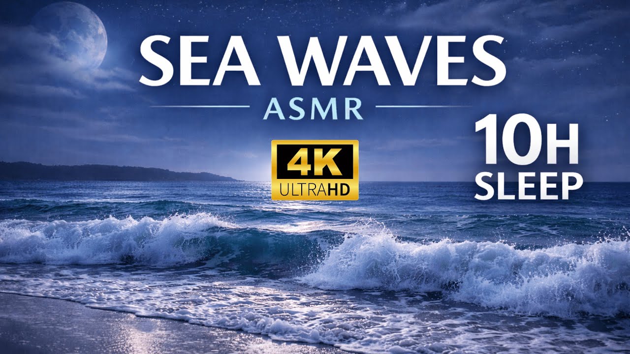 Ocean Waves 10 Hours 4K – Deep Sleep, Relaxation, Stress Relief