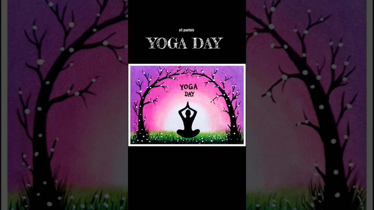 Yoga Day Drawing ✨️ #shorts #trending #drawing #yogaday #viral