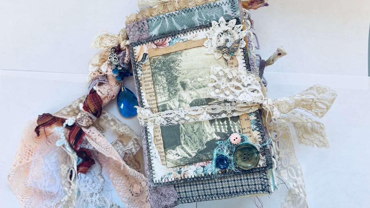 Handmade Journal called Only Time Vintage Junk Journal Diary