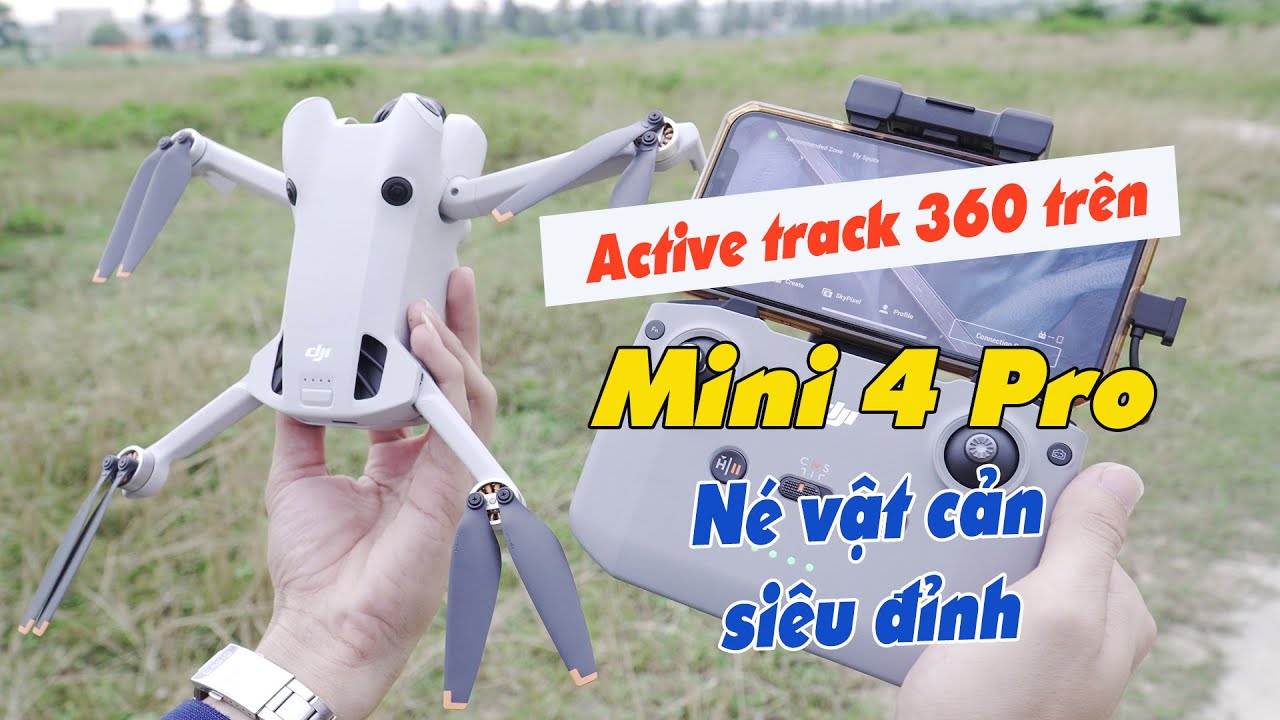 Flycam DJI Mini 4 Pro né vật cản siêu đỉnh. Tính năng Active Track 360 thông minh - JOLAVN