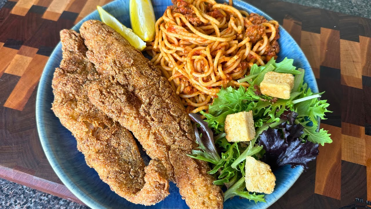 Let's Have a Fish Fry!🔥 Fried Whiting and Spaghetti!