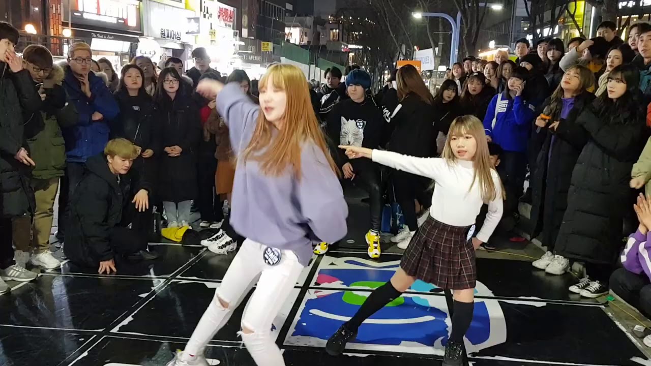 190202 러브밤 - 춤추는 곰돌 홍대 버스킹 직캠ㅣLove Bomb - AF STARZ Hong-dae busking fancam