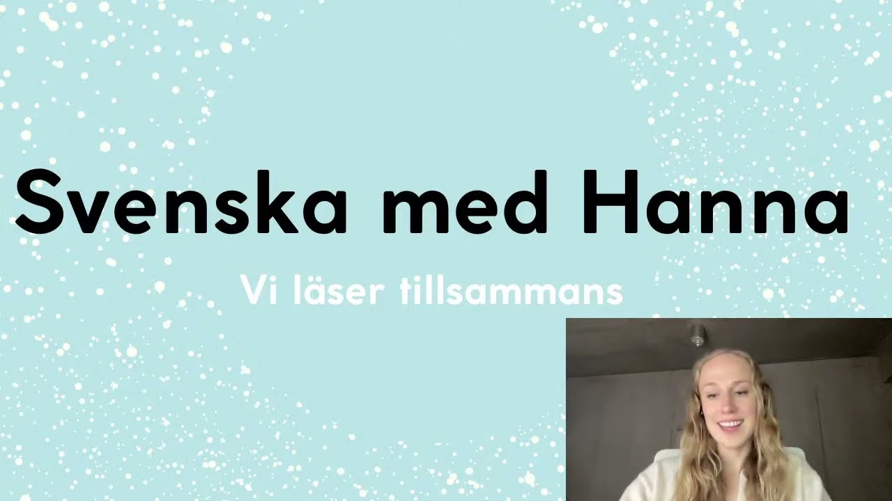 Vi läser tillsammans! (LIVE Tisdag 14 NOVEMBER)