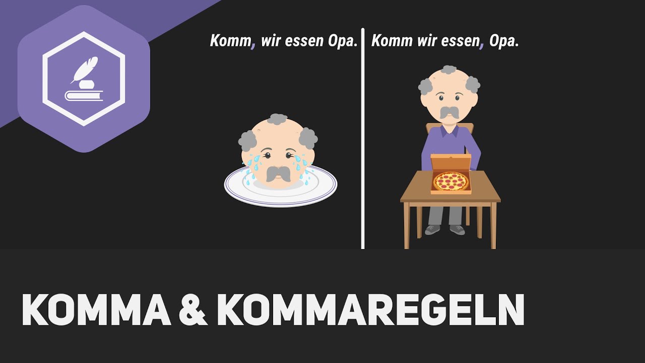 Komma & Kommaregeln - einfach erkl&auml;rt!