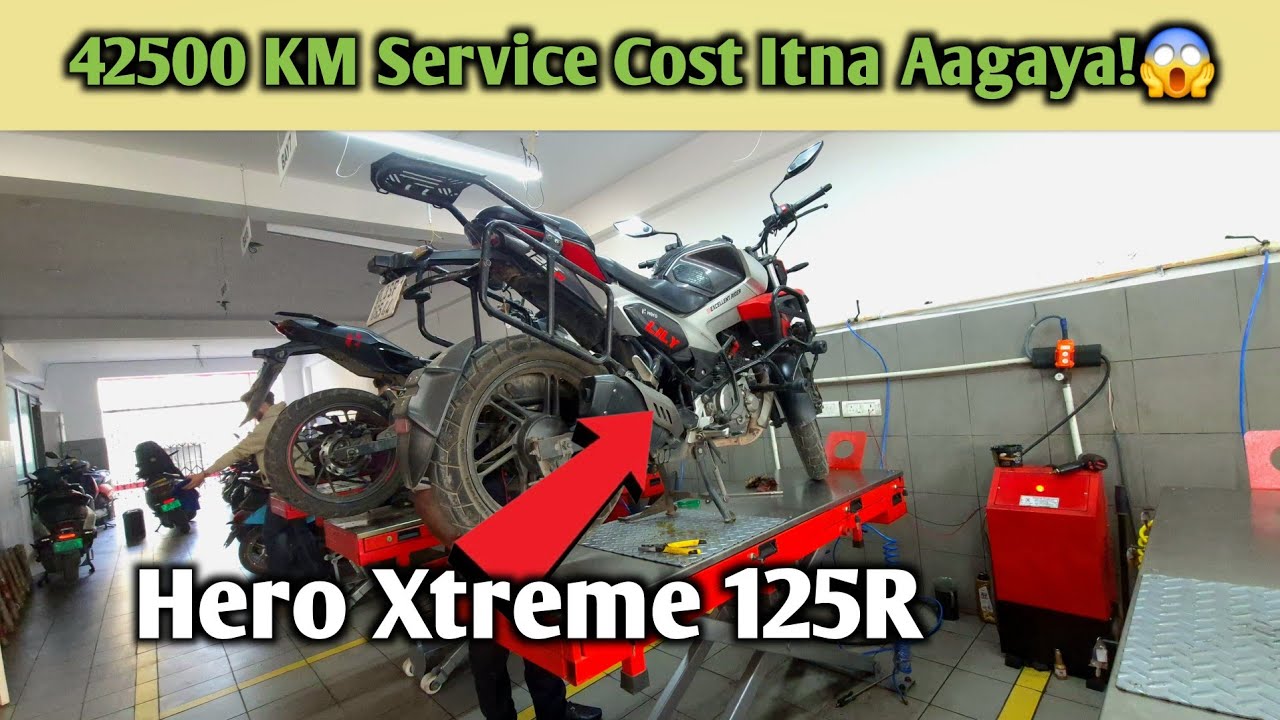 Hero Xtreme 125R 🤩 | 42,500 KM RUNNING Service Cost Itna Aagaya! 😱 #xtreme125r #service 