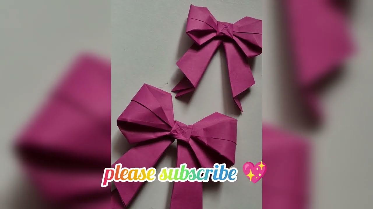 Try This Cute Paper Bow 🎀 | Super Easy Origami