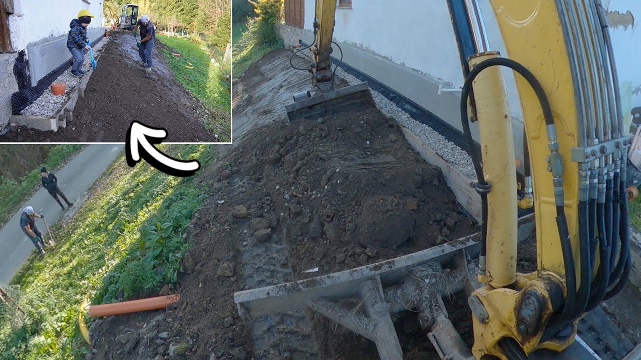 Leveling The Slope At The Foundation - Excavator Work and Manual Work - Part 7