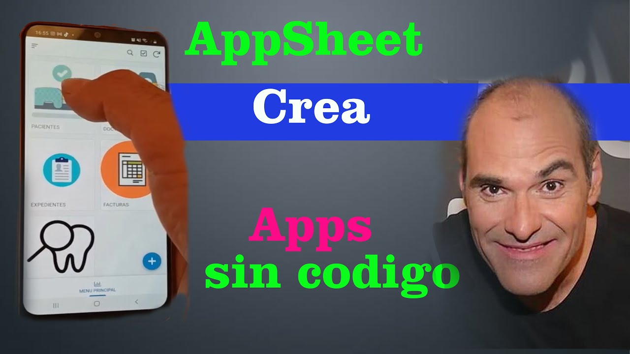 APPSHEET EJEMPLOS EN ESPAÑOL gestiona una clínica dental con Menú interactivo.