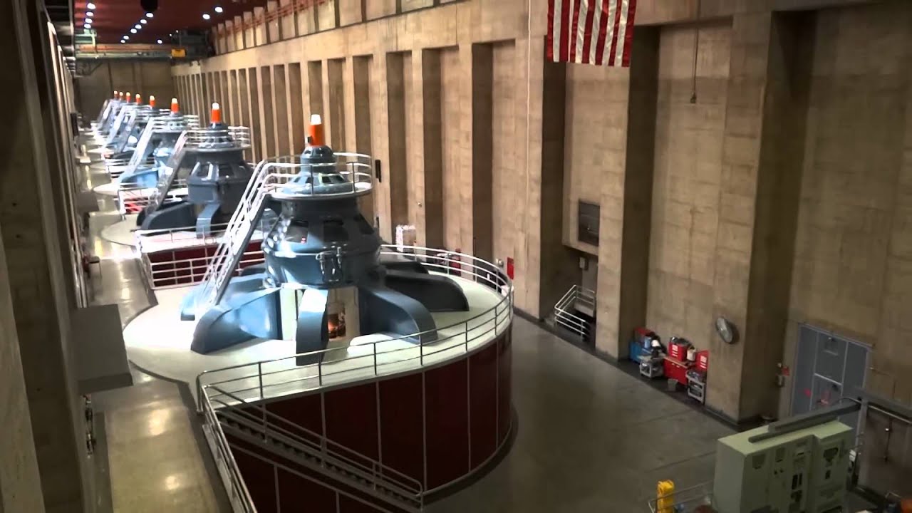 Inside Hoover Dam's Upper Generator Room