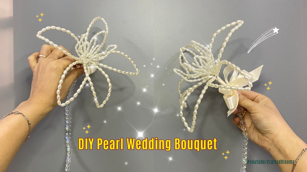 Luxury Hollow Pearl Bridal Flower | Elegant DIY Pearl Wedding Bouquet