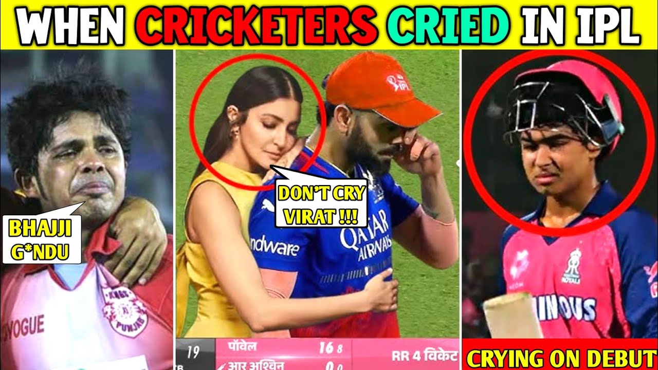 Most Emotional Moments In IPL 🥺 | When Cricketers Started Crying During Live Match In IPL 🥺