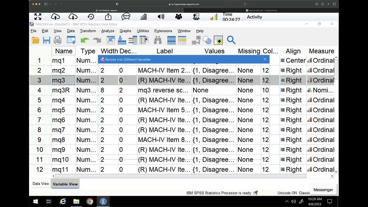 Reverse Scoring in SPSS (with Syntax)