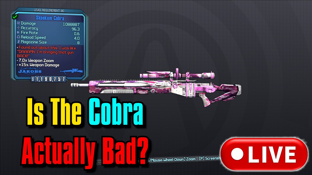Is The Cobra Actually Bad In Borderlands 2?