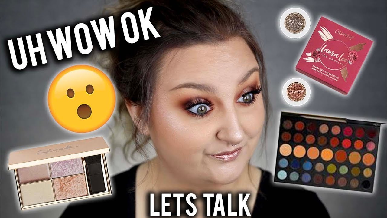 LETS TALK.. |  GET READY WITH ME USING NEW PRODUCTS | LAURA LEE X COLOURPOP, MORPHE 39A ETC..