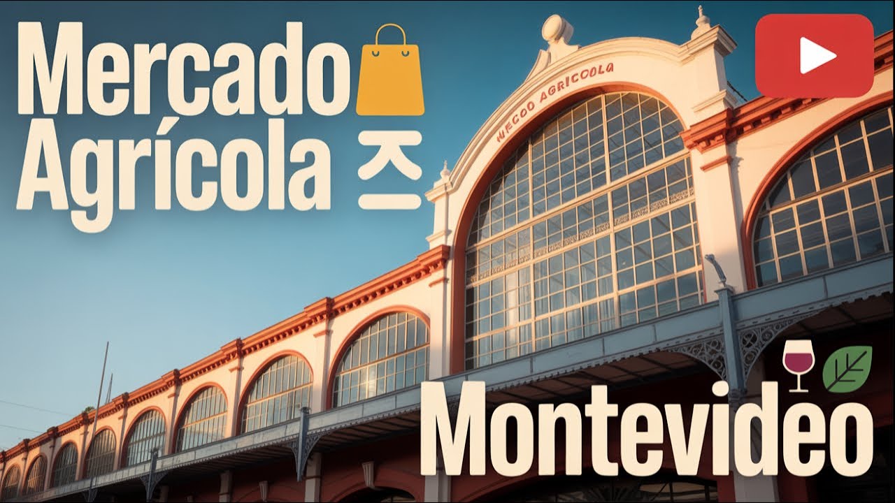 🇺🇾 Mercado Agr&iacute;cola de Montevideo 🛍️🍷🌿 | [4K] Walking Tour