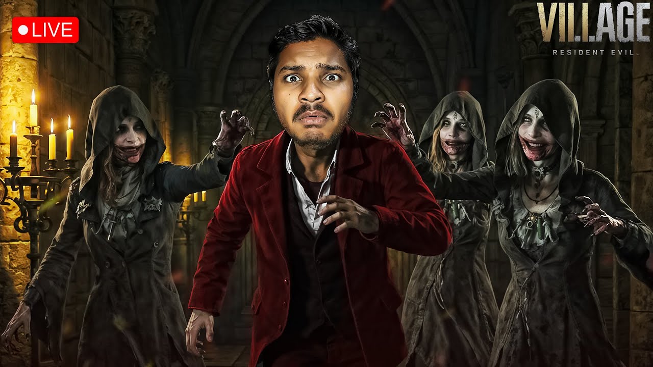 🔴Running For My Life From The Tall Vampire Lady | Resident Evil Village Live #3