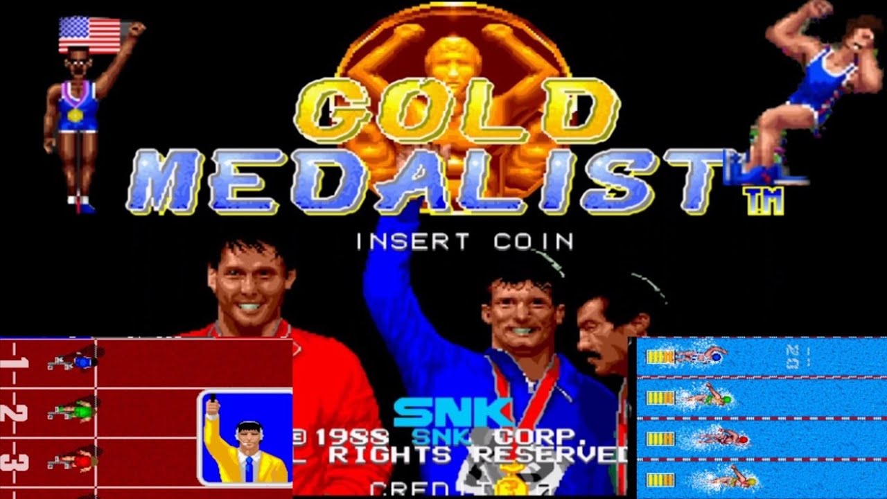 [Mame]Gold Medalist 1988 SNK Long play old retro game