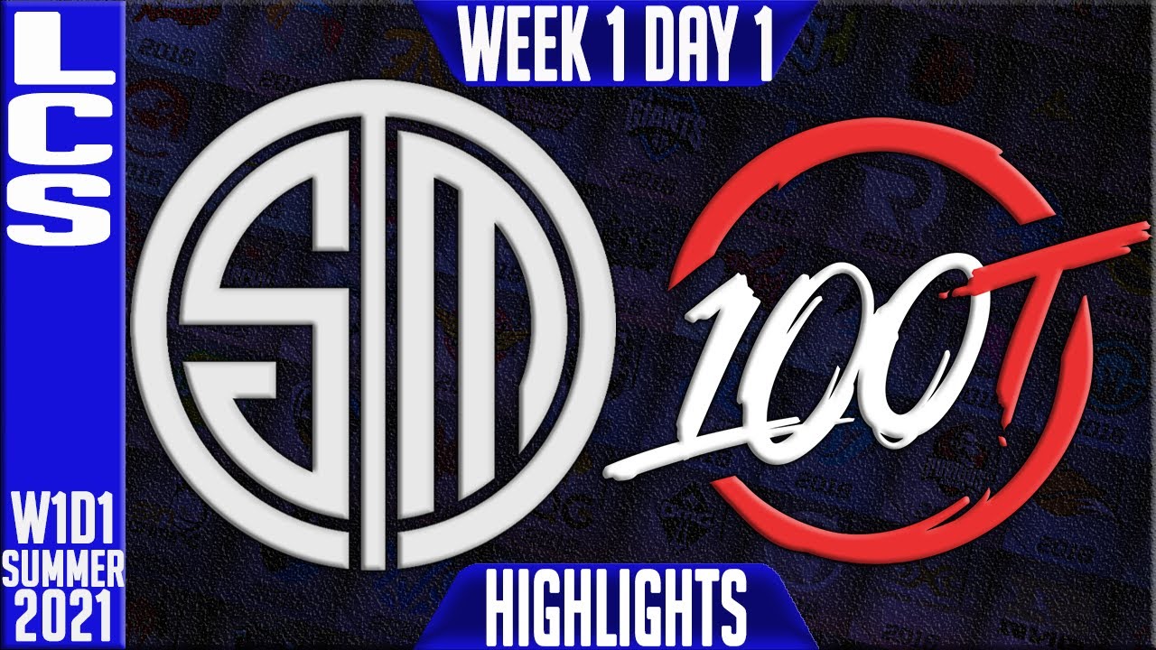 TSM vs 100 Highlights | LCS Spring 2021 W1D1 | Team Solomid vs 100 Thieves