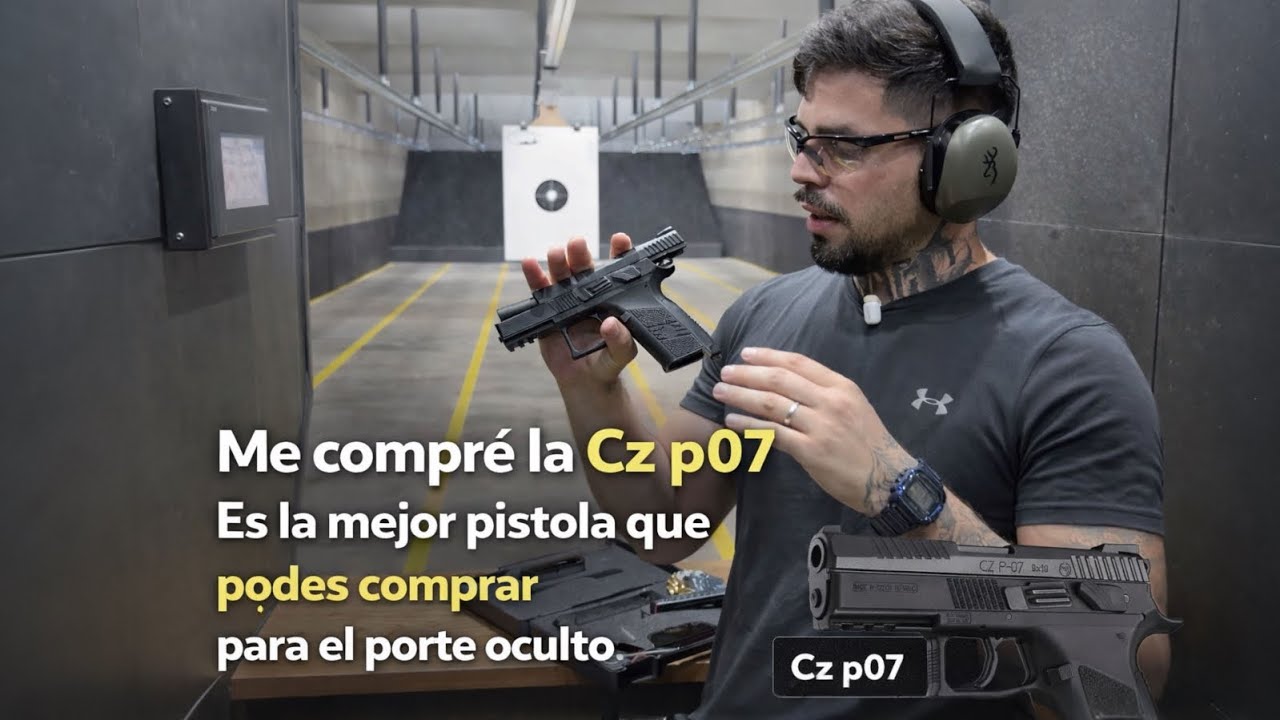 Compré la CZ P-07: la MEJOR pistola para porte oculto | Prueba en polígono secreto de Asunción