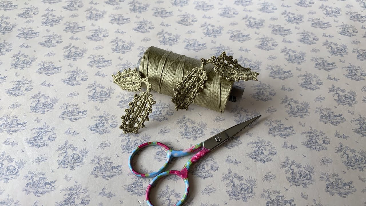 1-st leaf. Page 20. Masterpieces of Irish Crochet Lace.