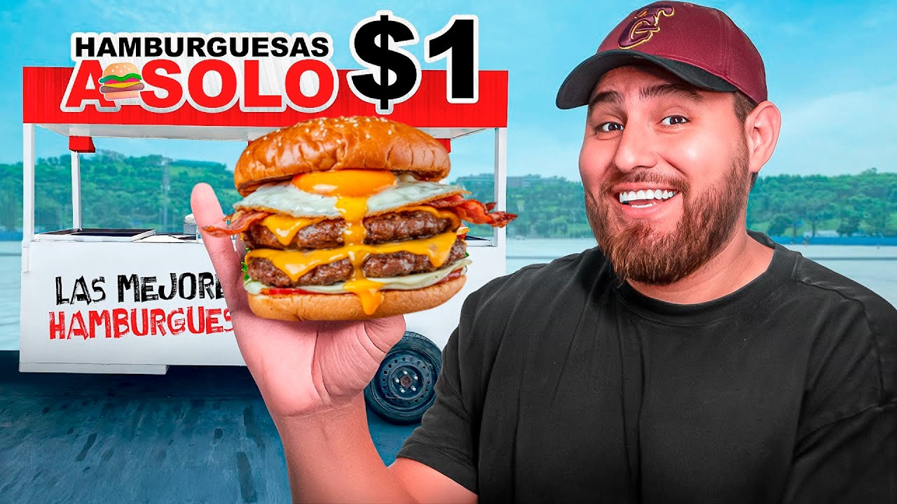 ¡SOLO $1 PESO! 😱🍔 Las HAMBURGUESAS más BARATAS del MUNDO
