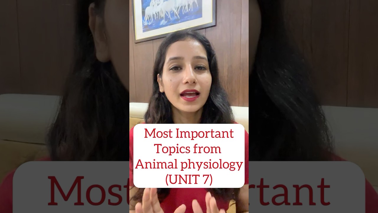 Most Important Topics From Animal Physiology (UNIT 7) for CSIR NET Life Science