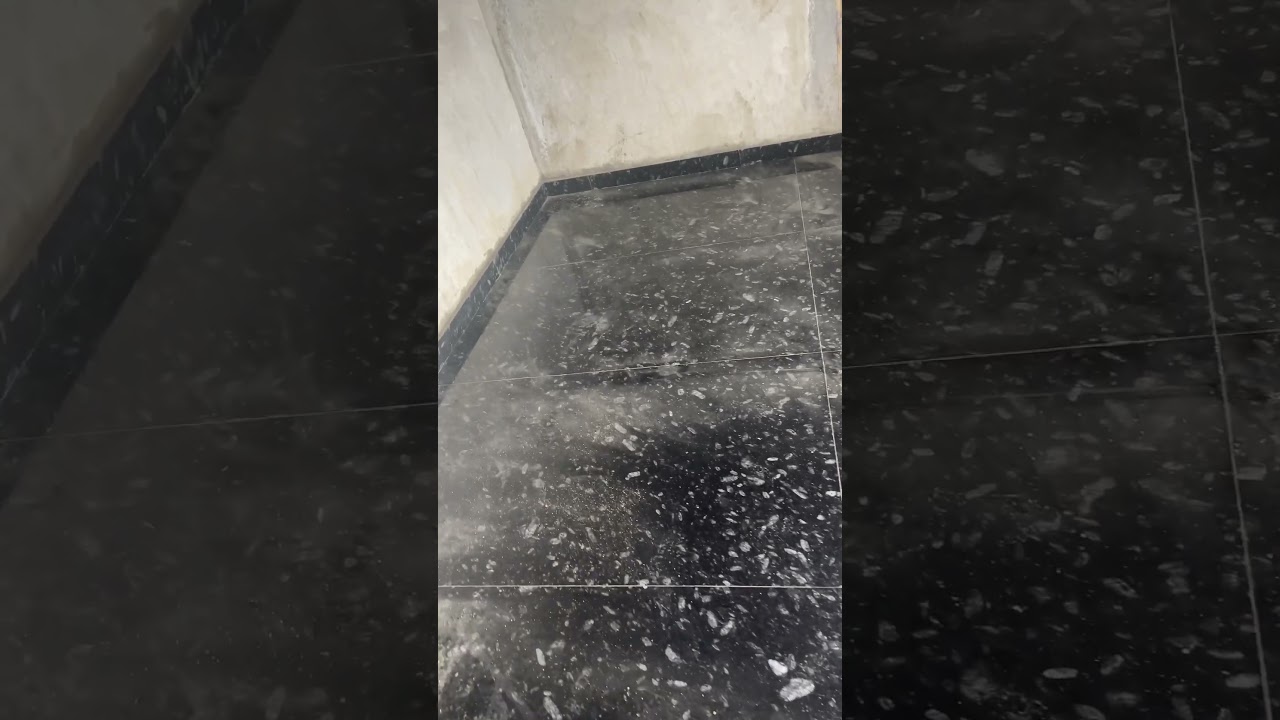 Black granite flooring design 