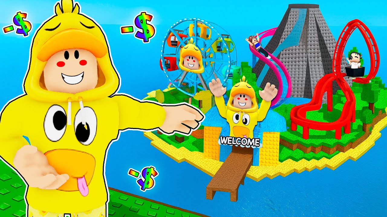 Gasté MILLONES para hacer el MEJOR PARQUE DE ATRACCIONES en Roblox!