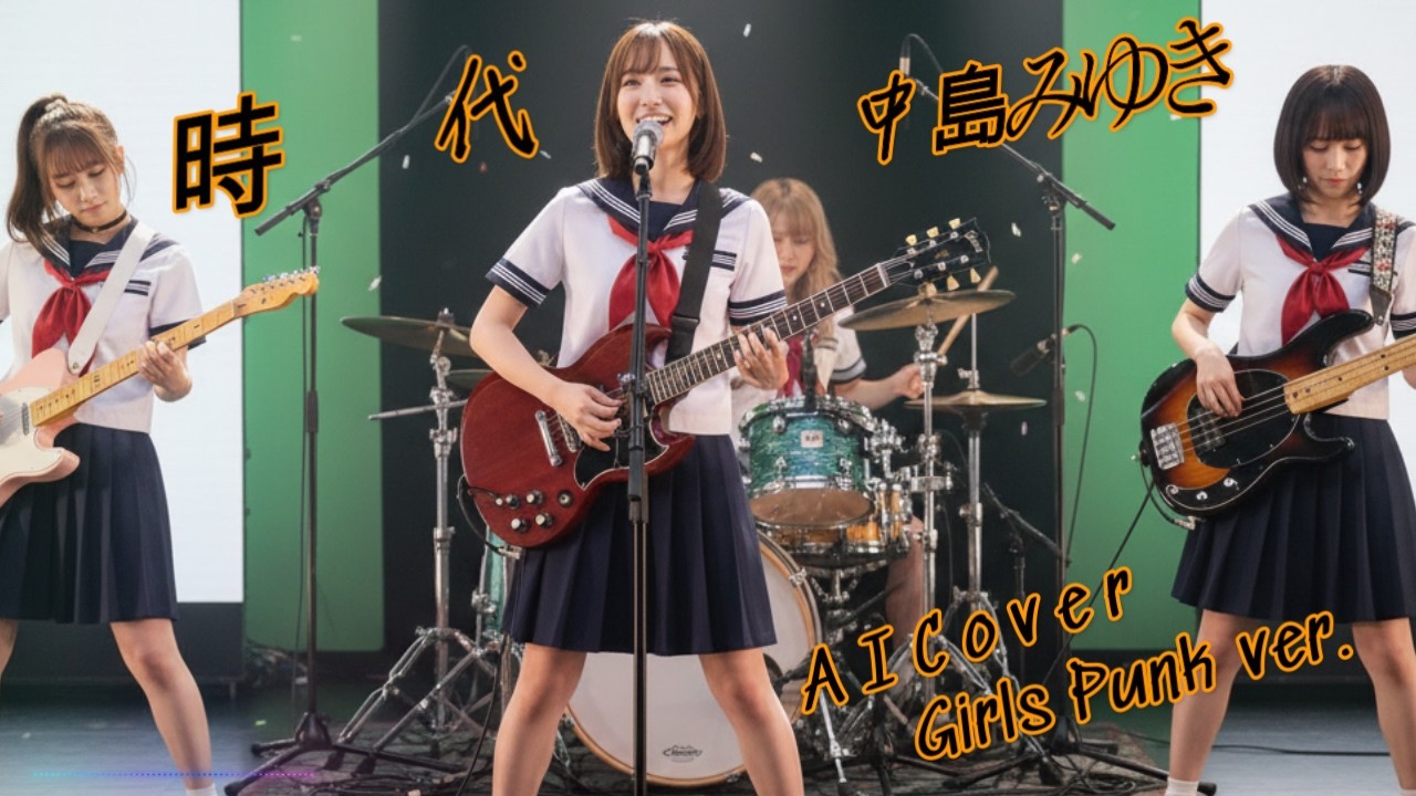 [Fake Music] 中島みゆき - 時代 - AIcover - Girls Punk ver. - MAD -