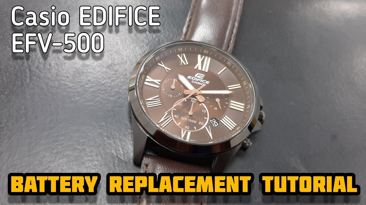 How To Replace Casio EDIFICE EFV-500 Watch Battery | SolimBD