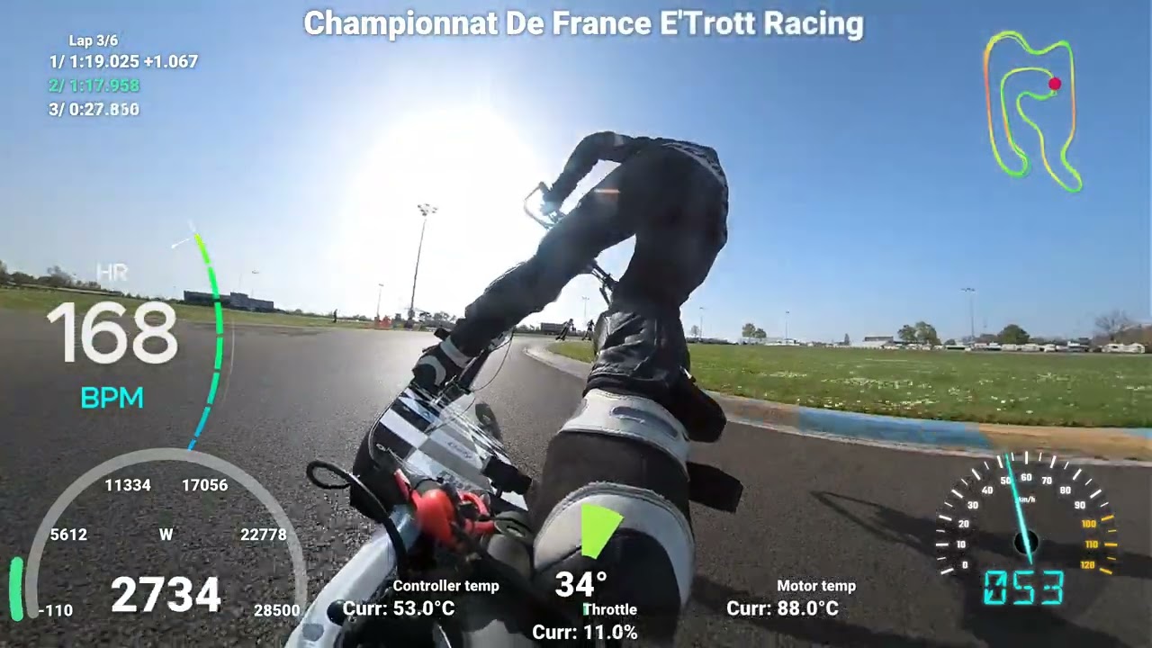 T2R Racing Championnat de France E'Trott Racing Saison 2025 Circuit CIK LE MANS #Course 3