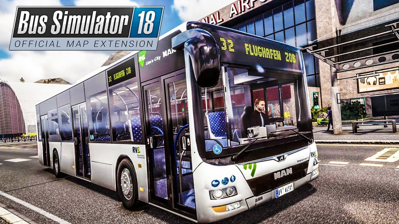BUS SIMULATOR 18: Am FLUGHAFEN im MAN! | BUS SIMULATOR 2018 #52