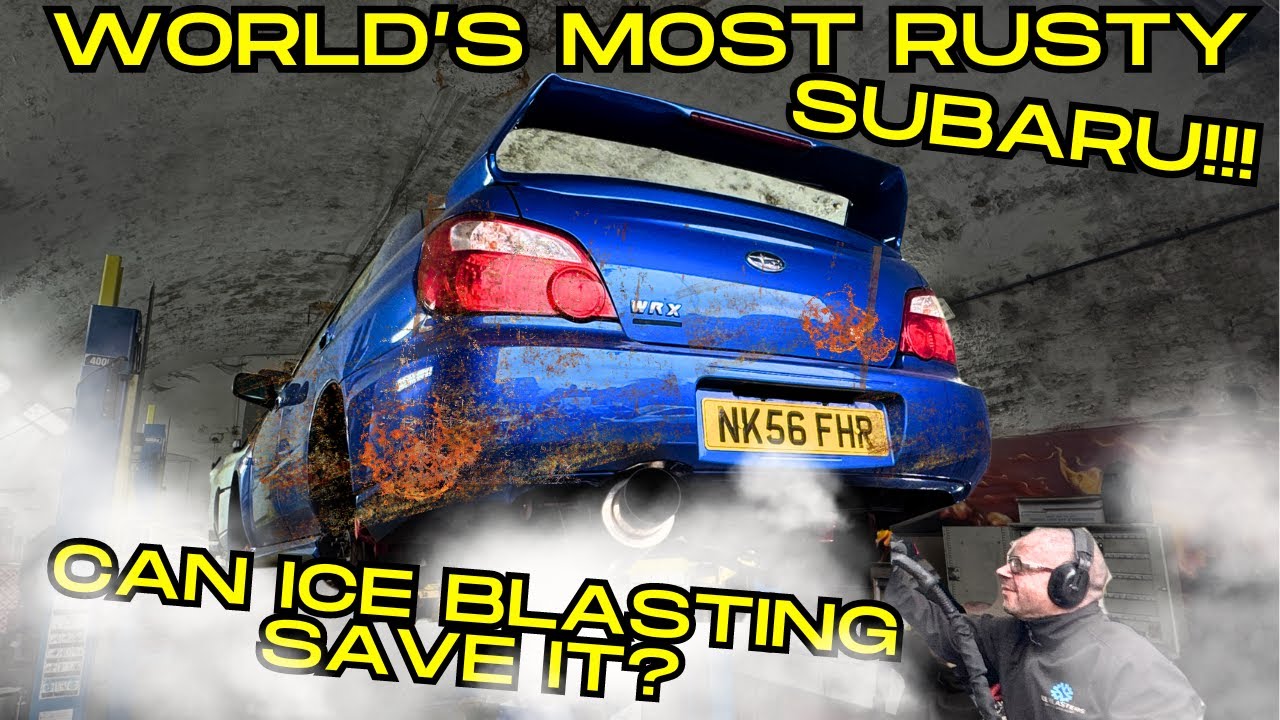 COULD ICE BLASTING SAVE THE WORLDS MOST RUSTY SUBARU IMPREZA!!!