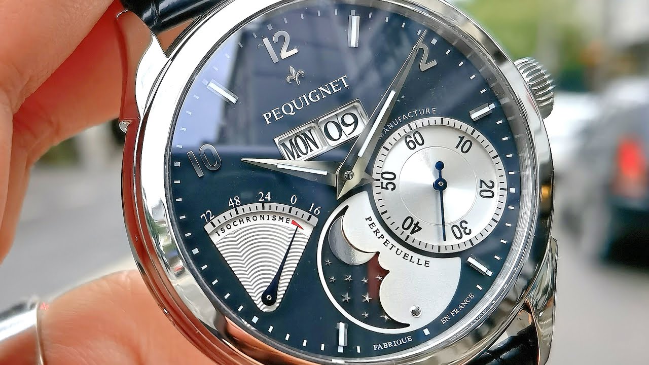 [Rất Đẹp & Độc] Pequignet Rue Royale Moonphase 42mm 9010543CN | ICS Authentic 0982298881