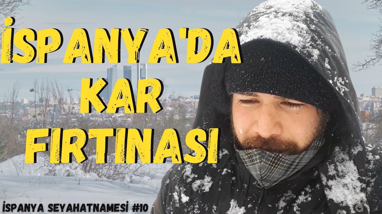 Yüzyılın En Yoğun Kar Yağışında Madrid Turu - İspanya Filomena Kar Fırtınası - İS#10