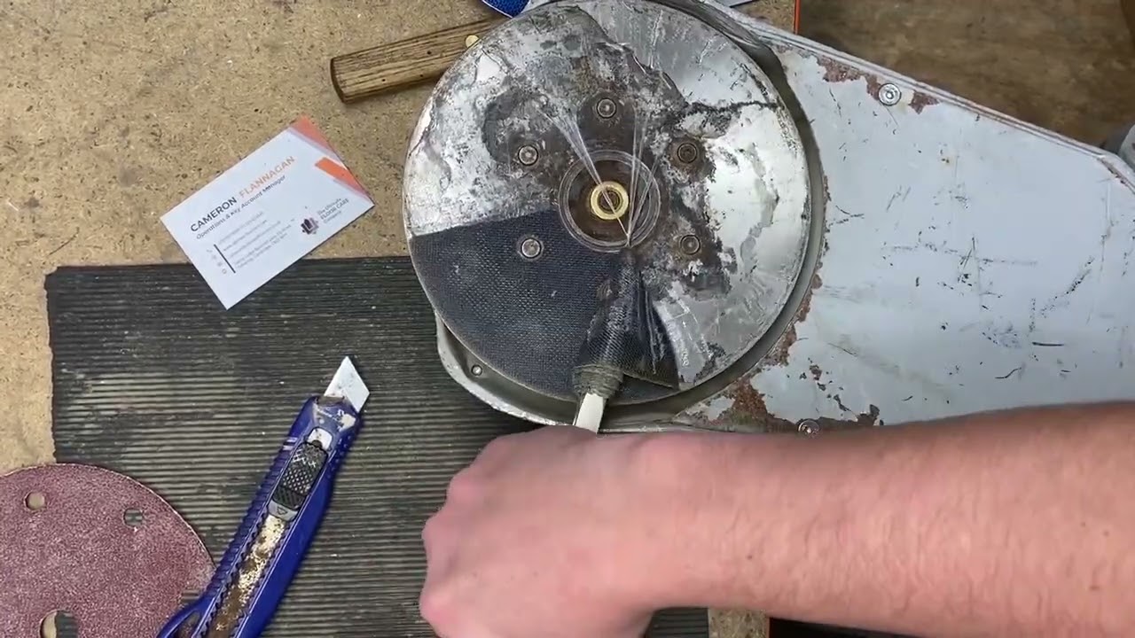 Ultimate Floor Care Replacing Velcro on Edger Sanding Machine